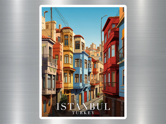 Vintage Istanbul Travel Sticker