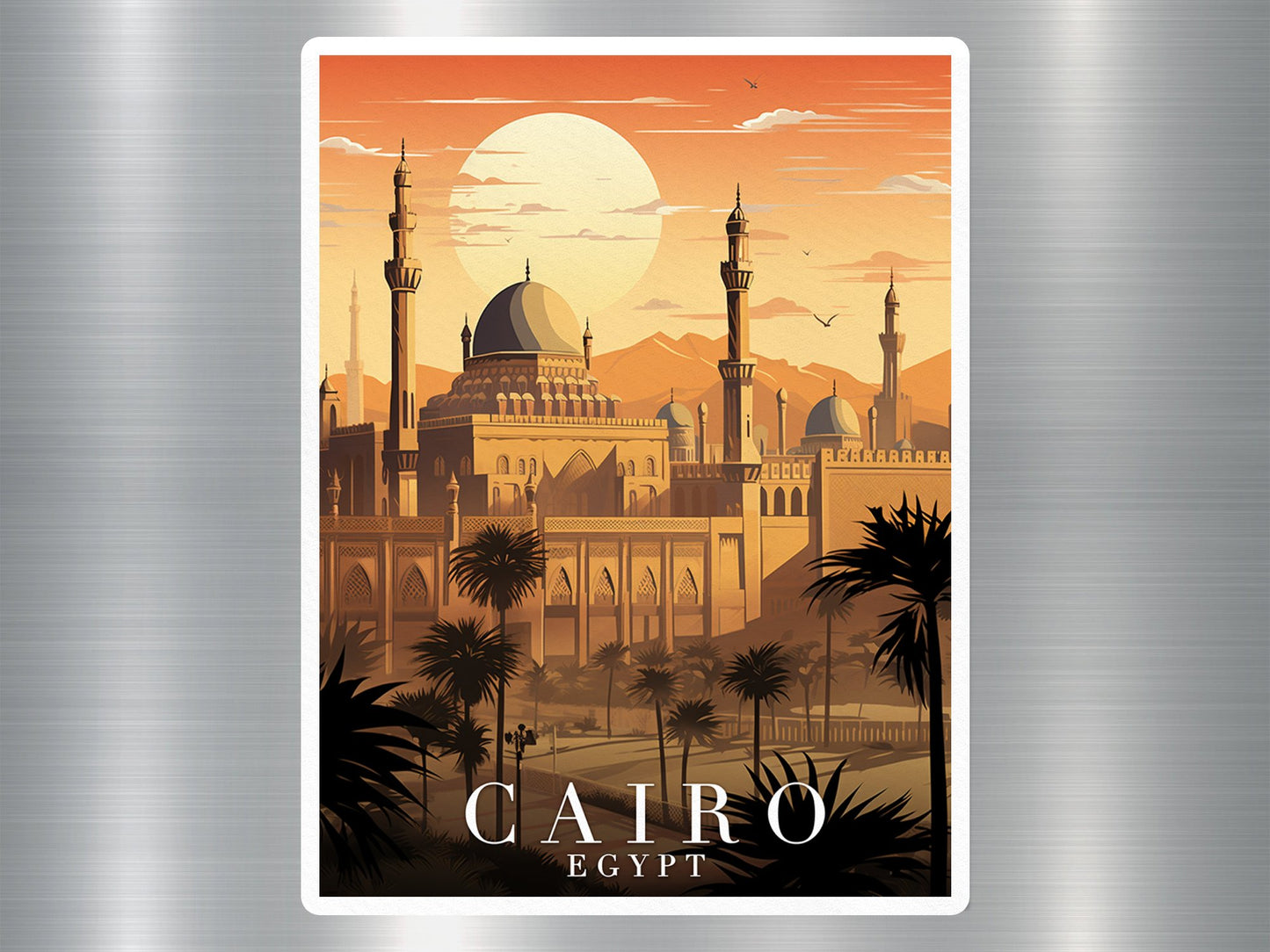 Vintage Cairo Egypt Travel Sticker