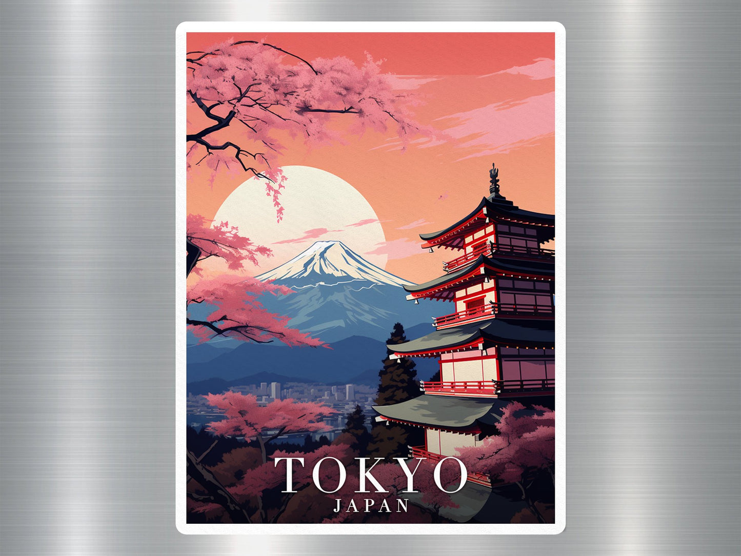 Vintage Tokyo Japan Travel Sticker