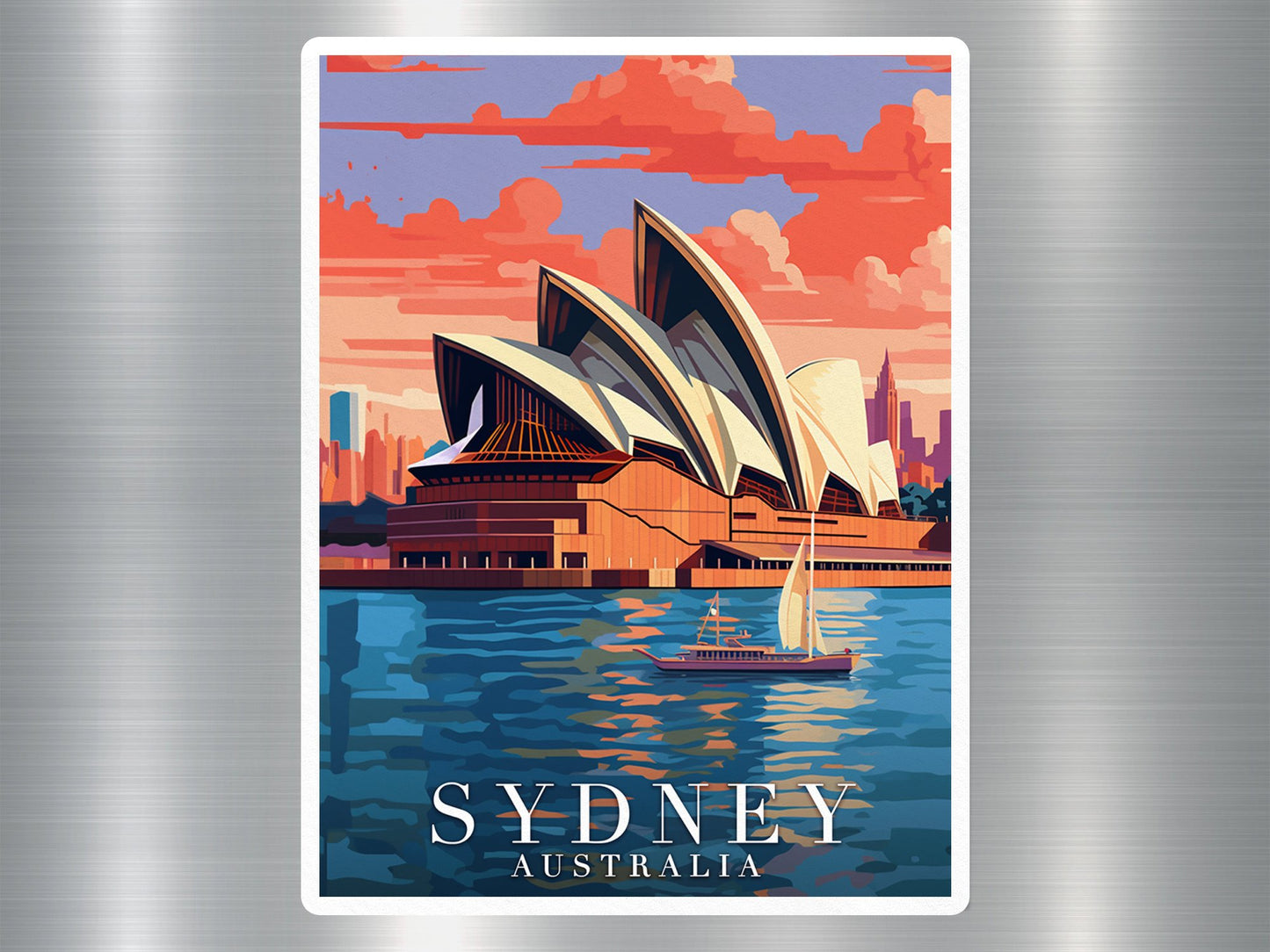 Vintage Sydney Australia Travel Sticker