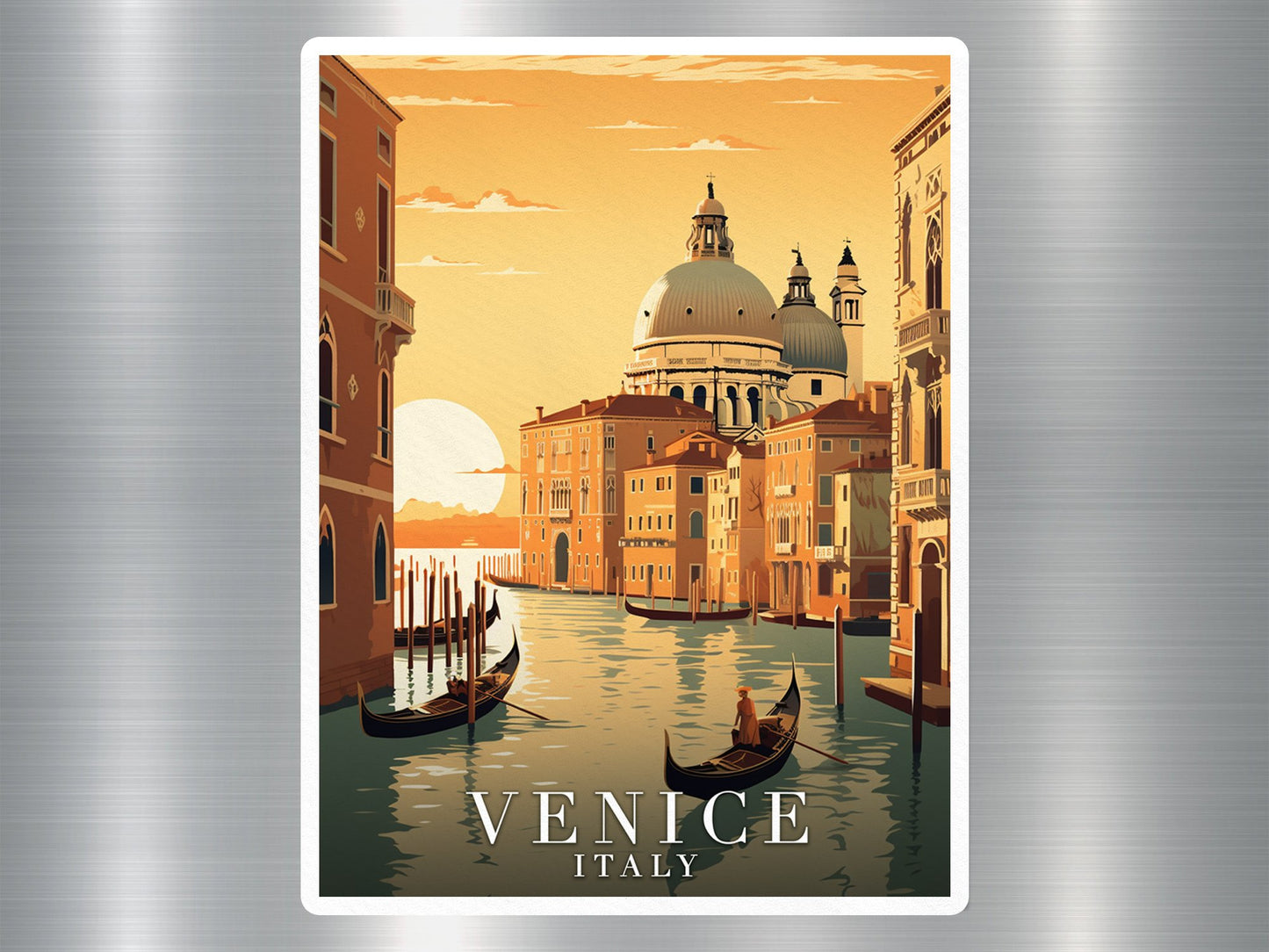 Vintage Venice Italy Travel Sticker