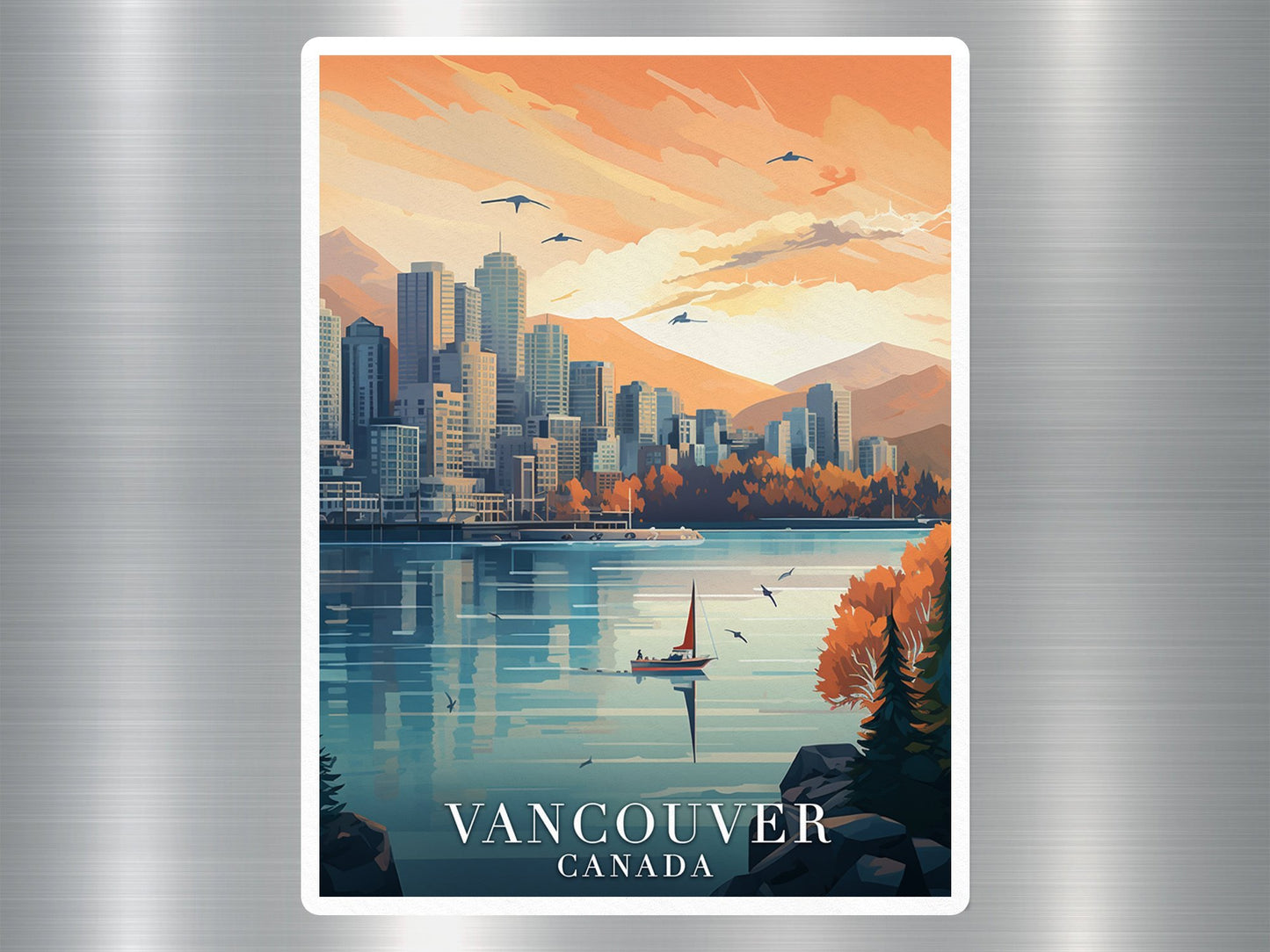 Vintage Vancouver Canada Travel Sticker