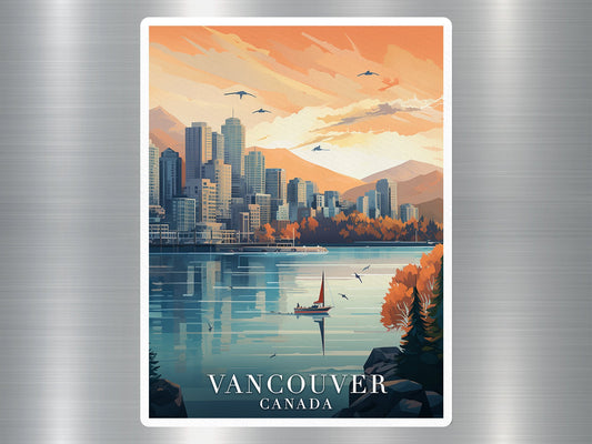 Vintage Vancouver Canada Travel Sticker