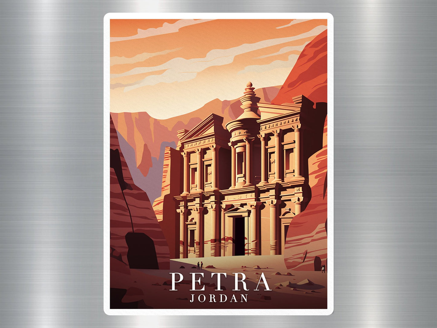 Vintage Petra Jordan Travel Sticker