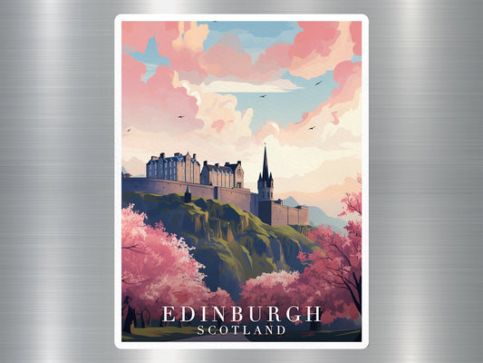 Vintage Edinburgh Scotland Travel Sticker