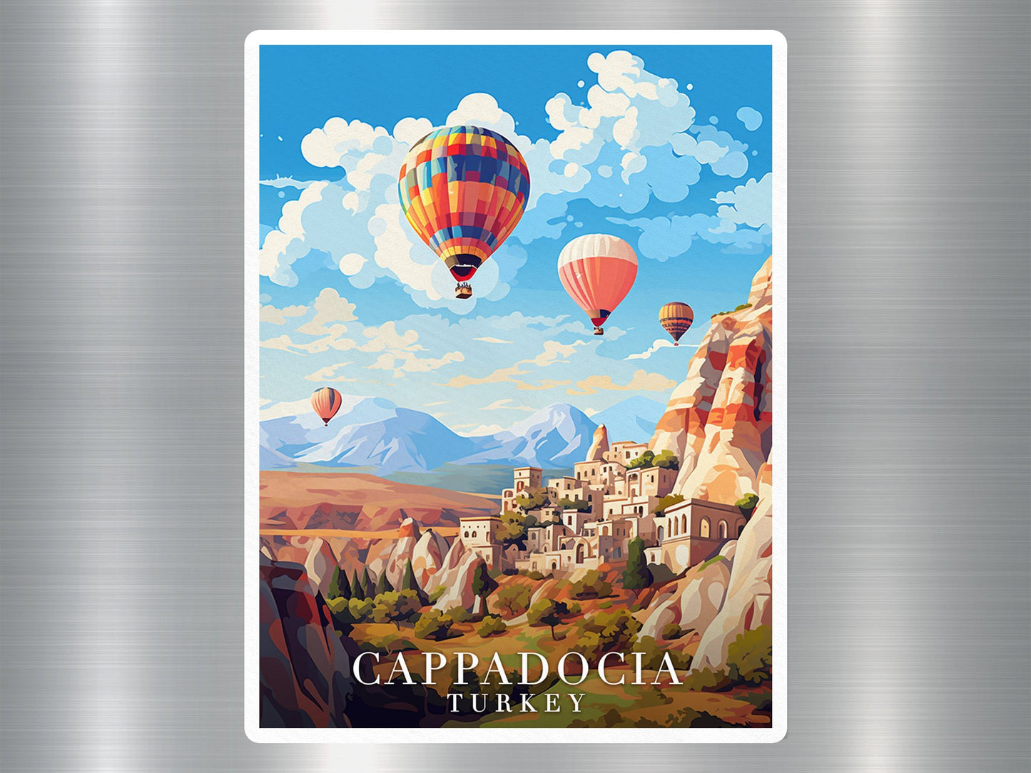 Vintage Cappadocia Turkey Travel Sticker