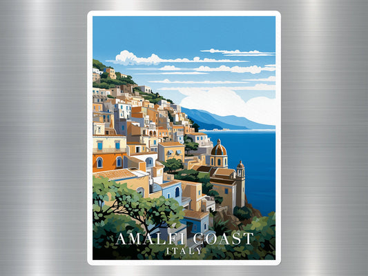 Vintage Amalfi Coast Italy Travel Sticker