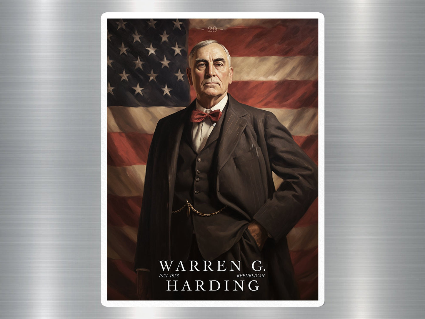 Warren G. Harding US President Sticker