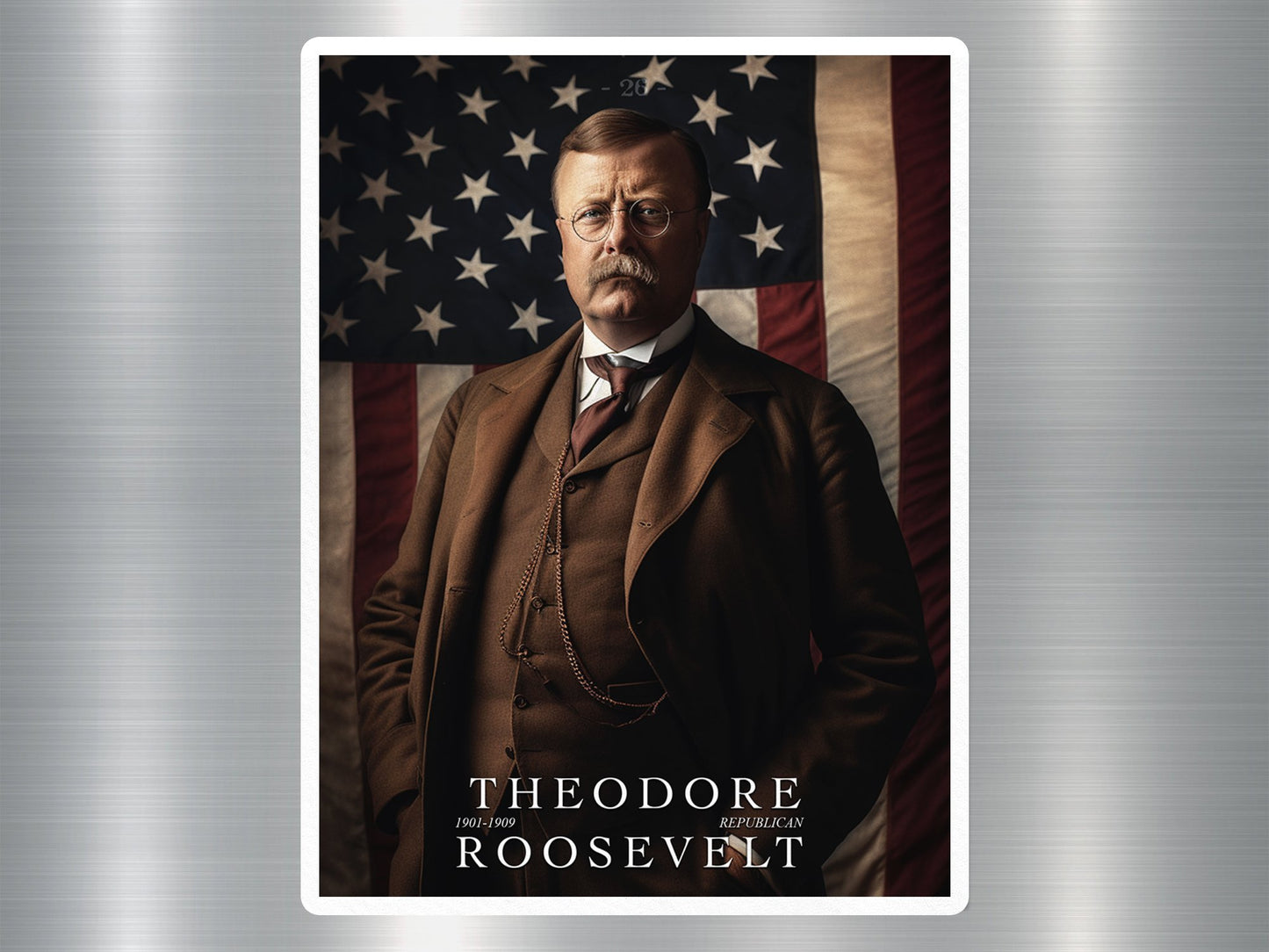 Theodore Roosevelt US President Sticker