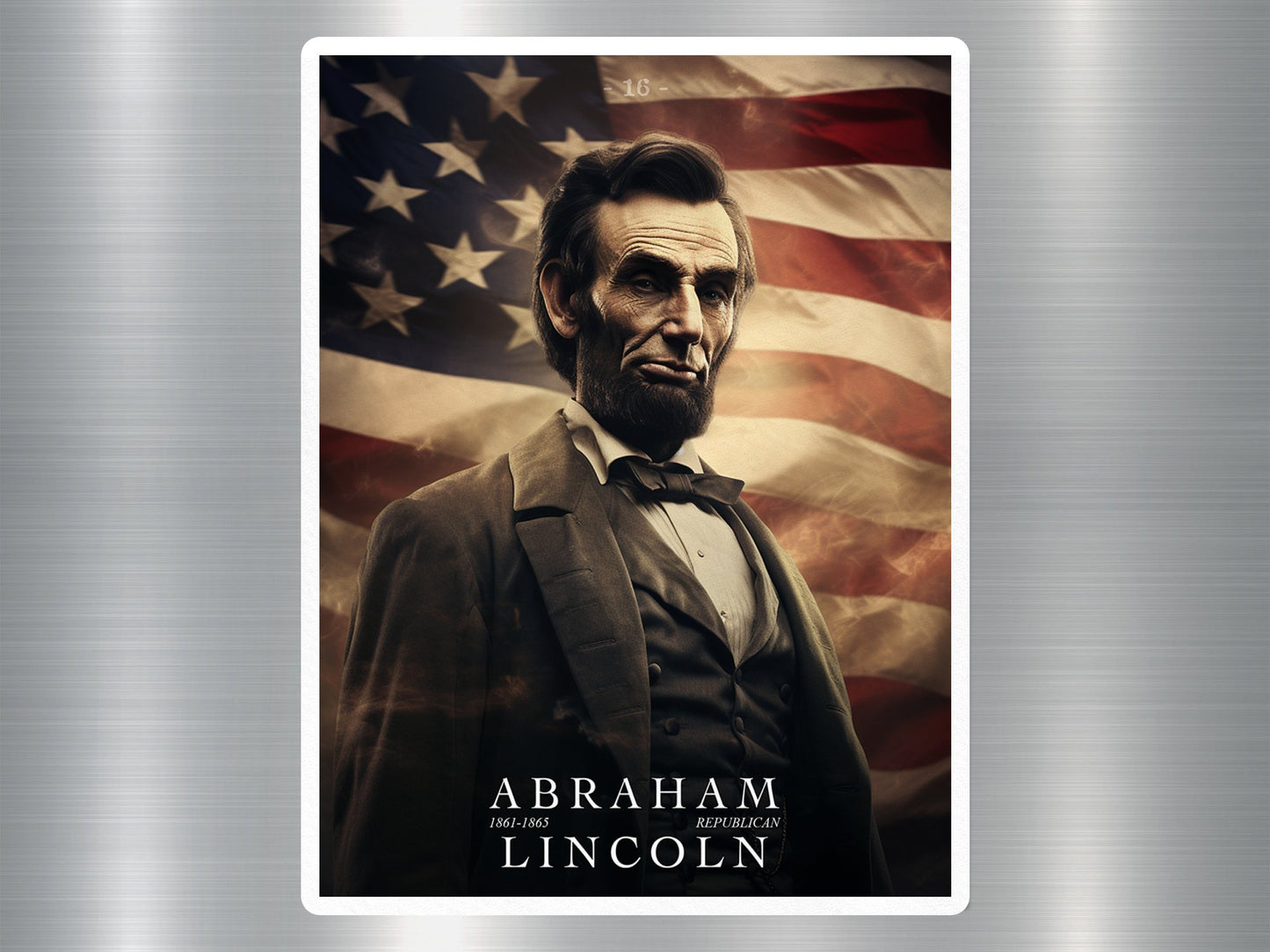 Abraham Lincoln US President Sticker