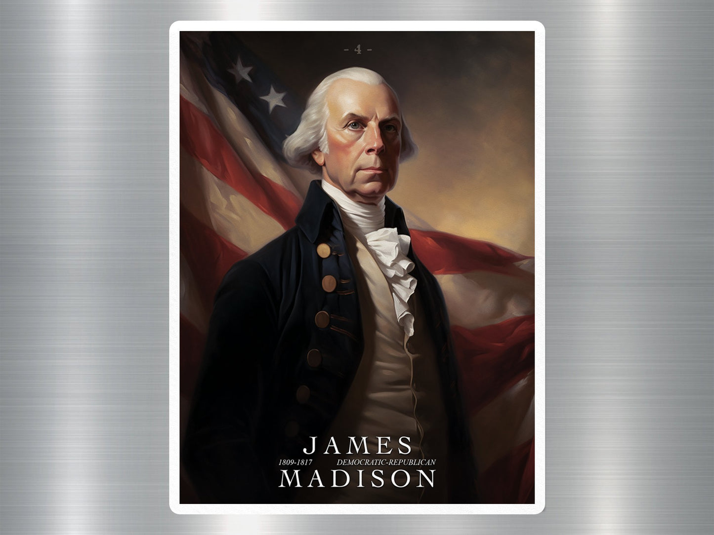 James Madison US President Sticker