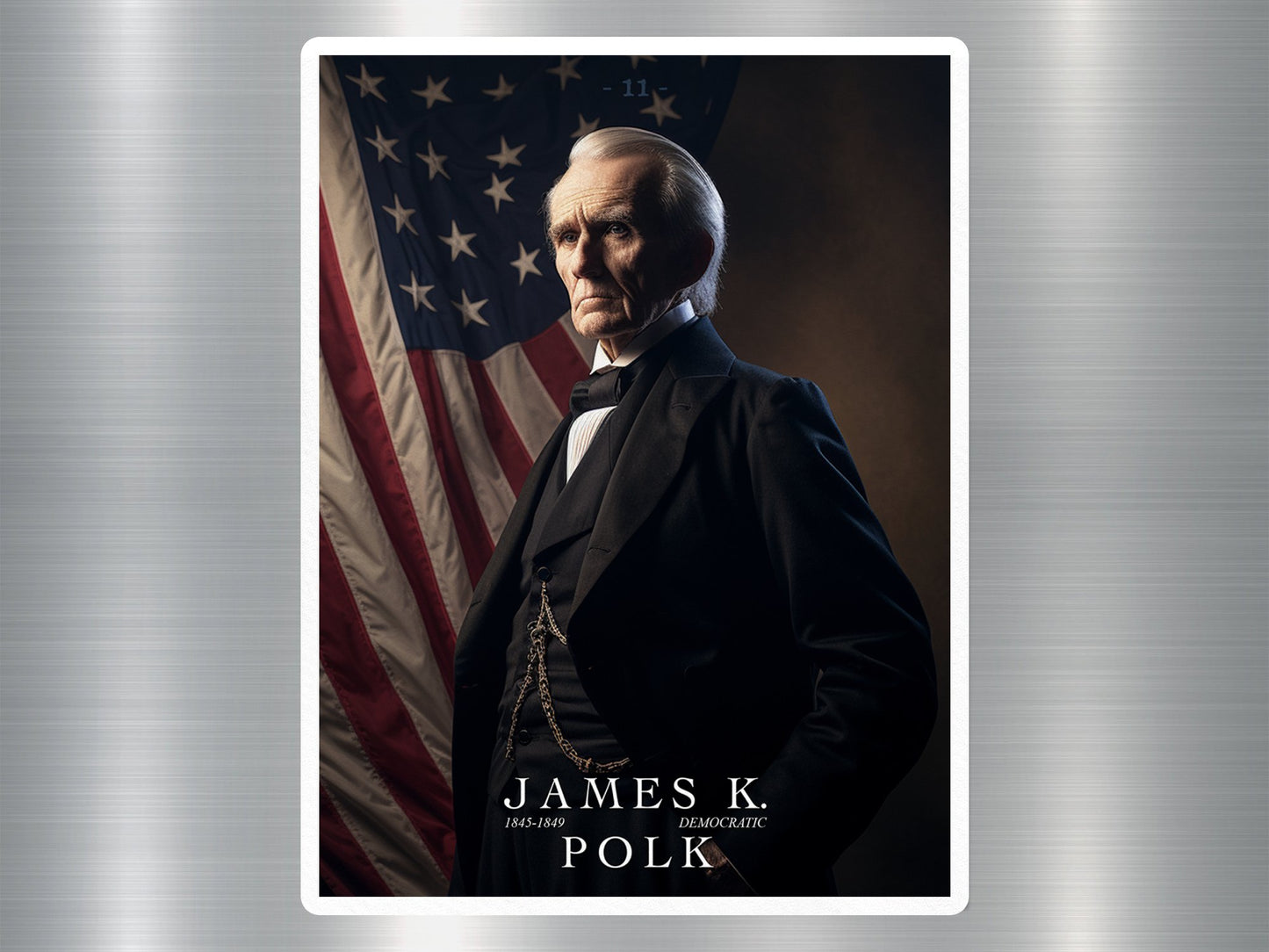 James K. Polk US President Sticker