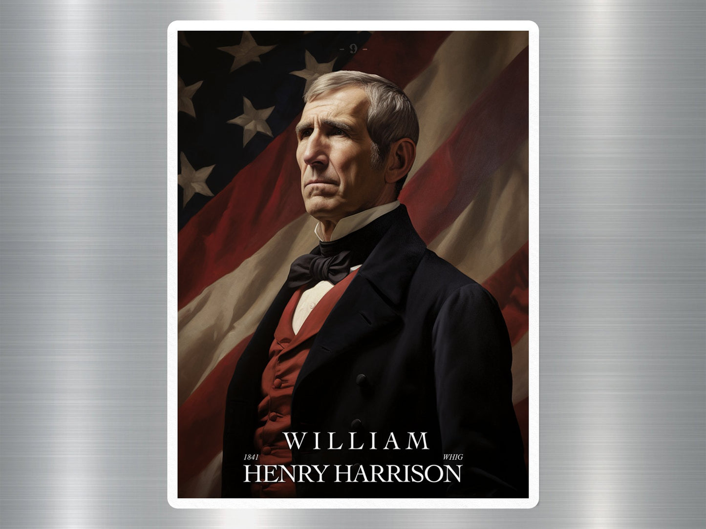 William Henry Harrison US President Sticker