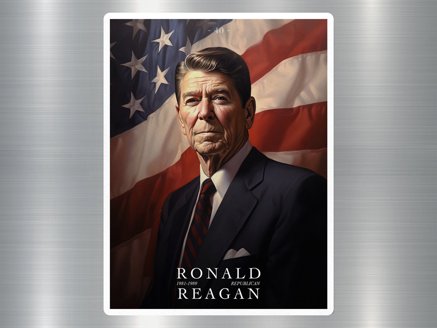 Ronald Reagan US President Sticker