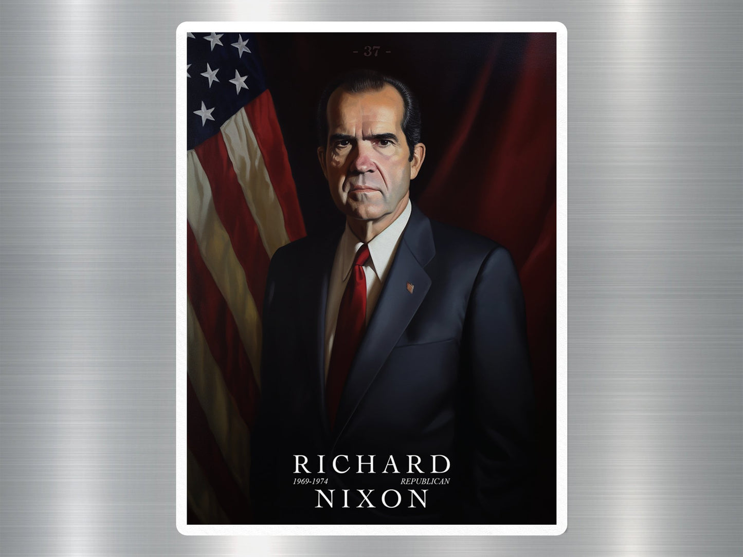 Richard Nixon US President Sticker