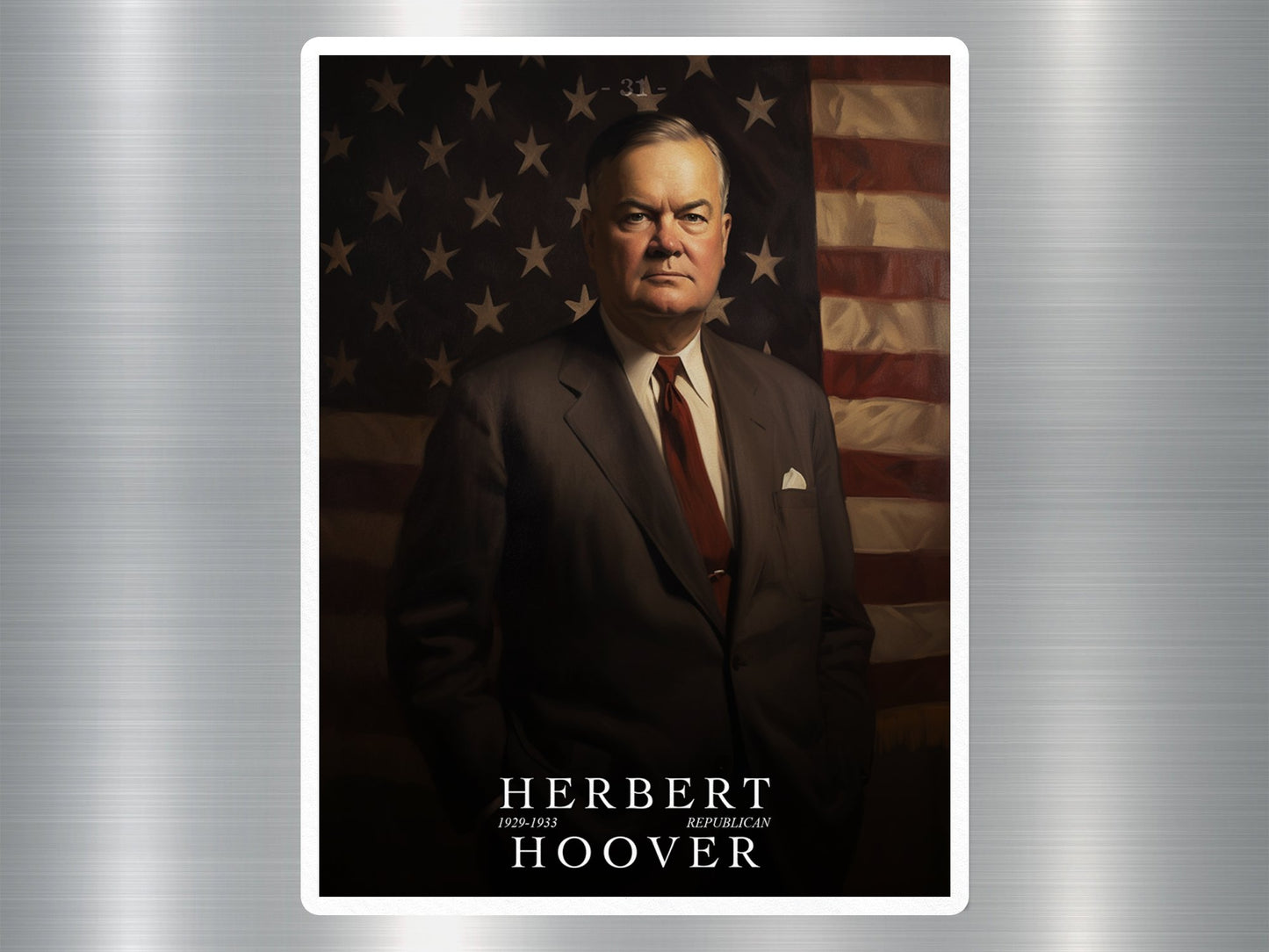 Herbert Hoover US President Sticker