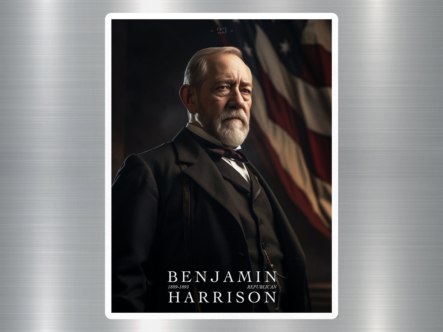 Benjamin Harrison US President Sticker