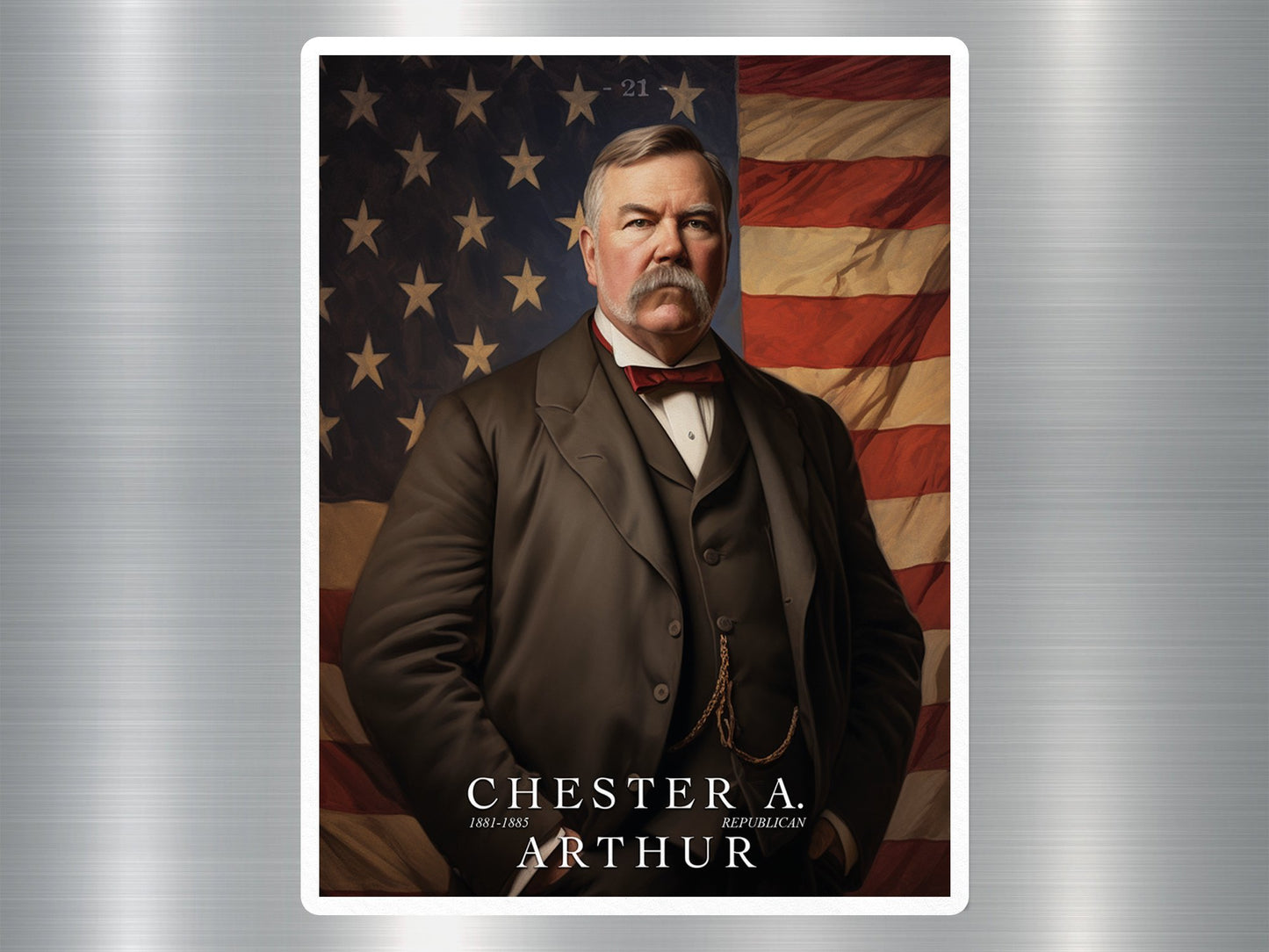 Chester A. Arthur US President Sticker