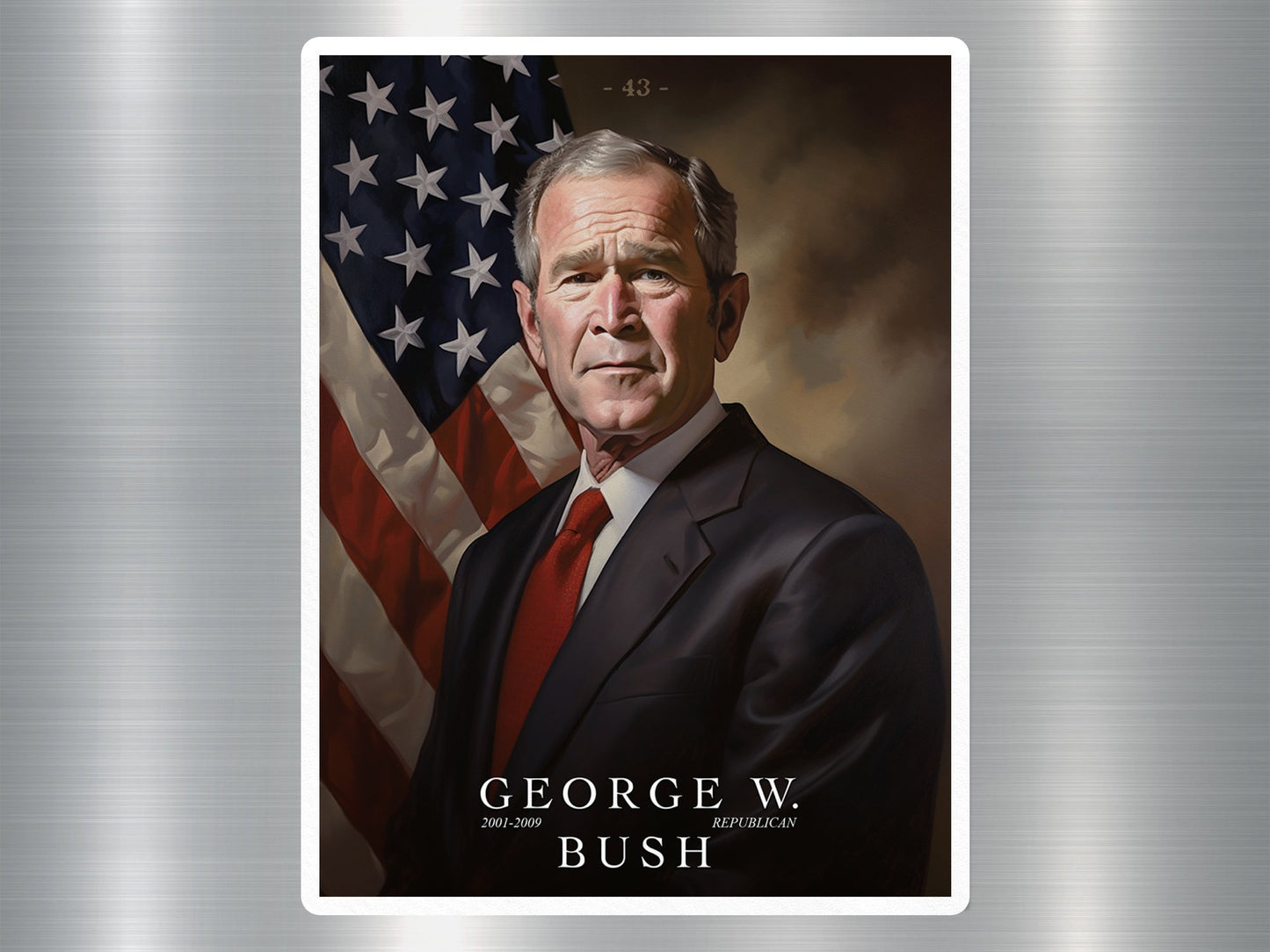 George W. Bush US President Sticker