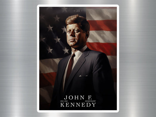 John F. Kennedy US President Sticker