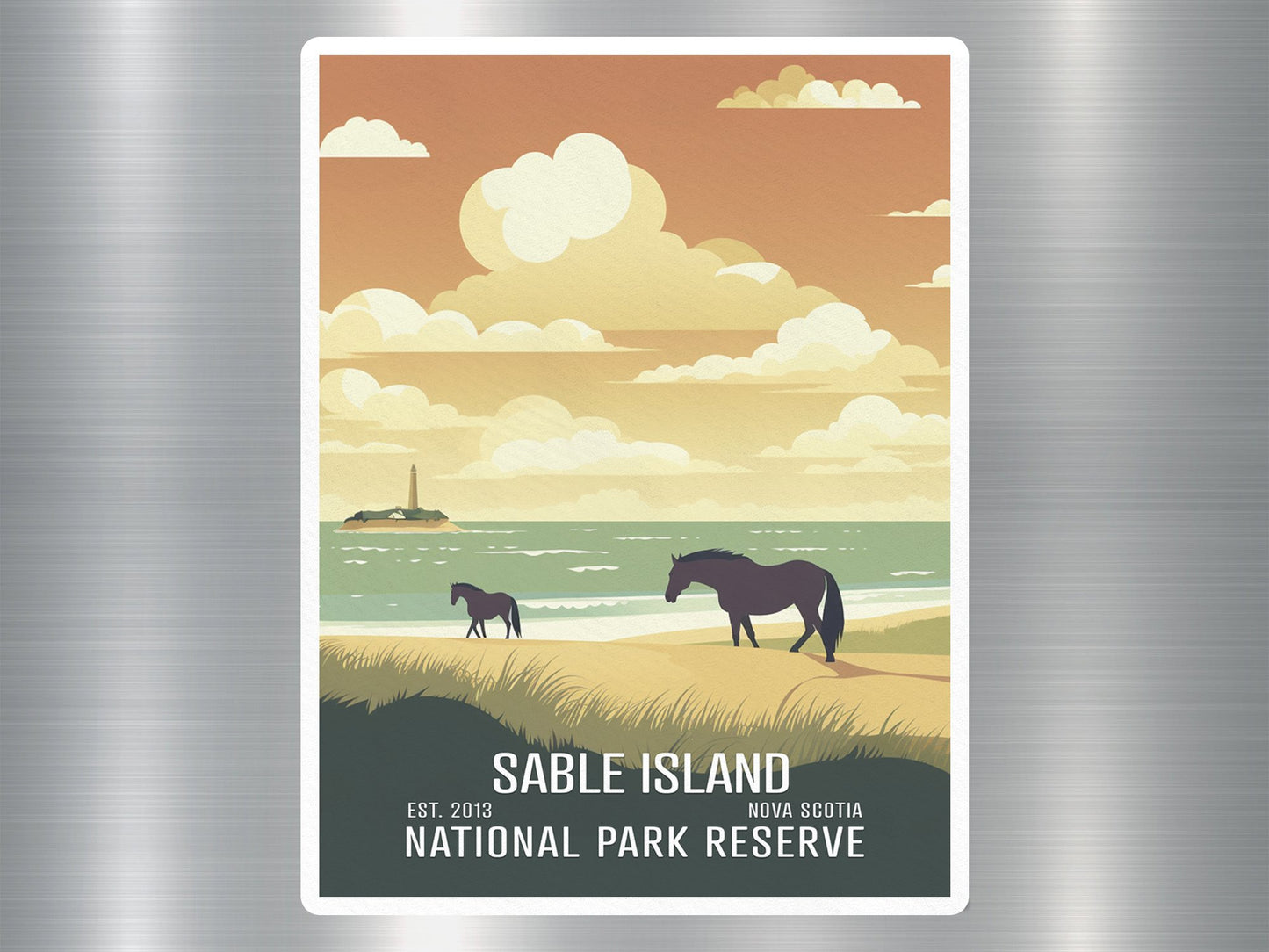 Sable Island Canada National Park Sticker