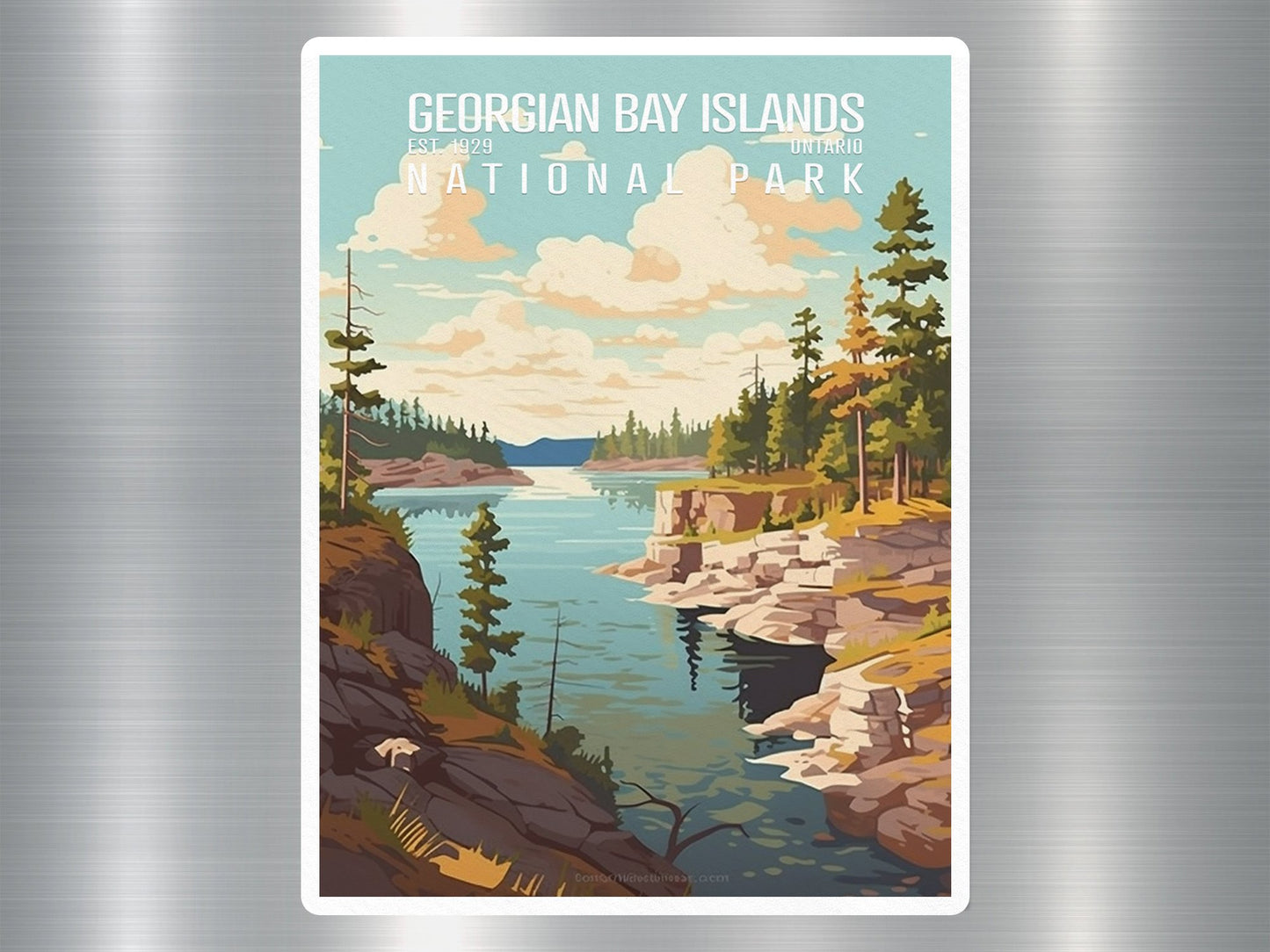 Georgian Bay Island Canada National Park Sticker