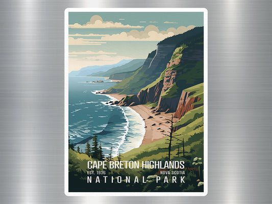 Cape Breton Highlands Canada National Park Sticker