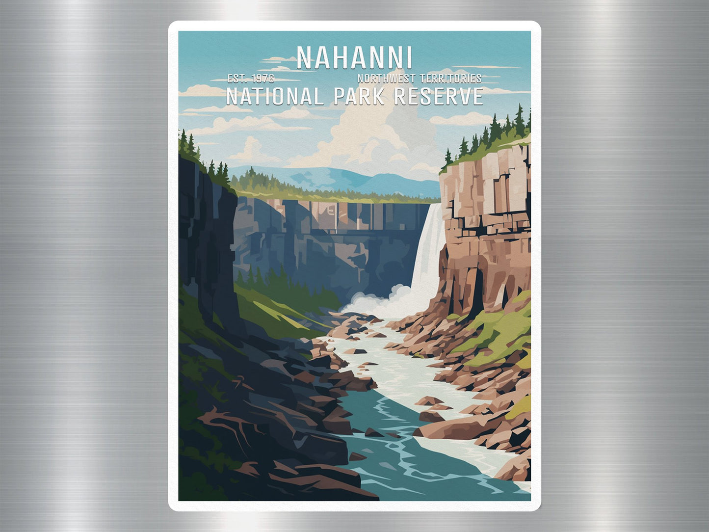 Nahanni Canada National Park Sticker