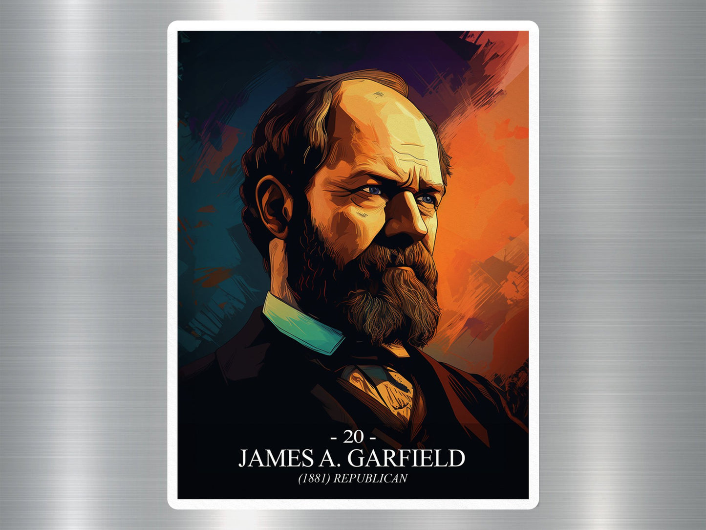 James A. Garfield US President Sticker