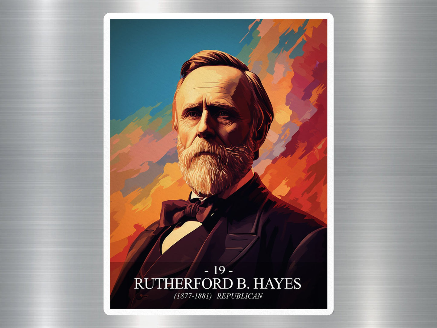 Rutherford B. Hayes US President Sticker