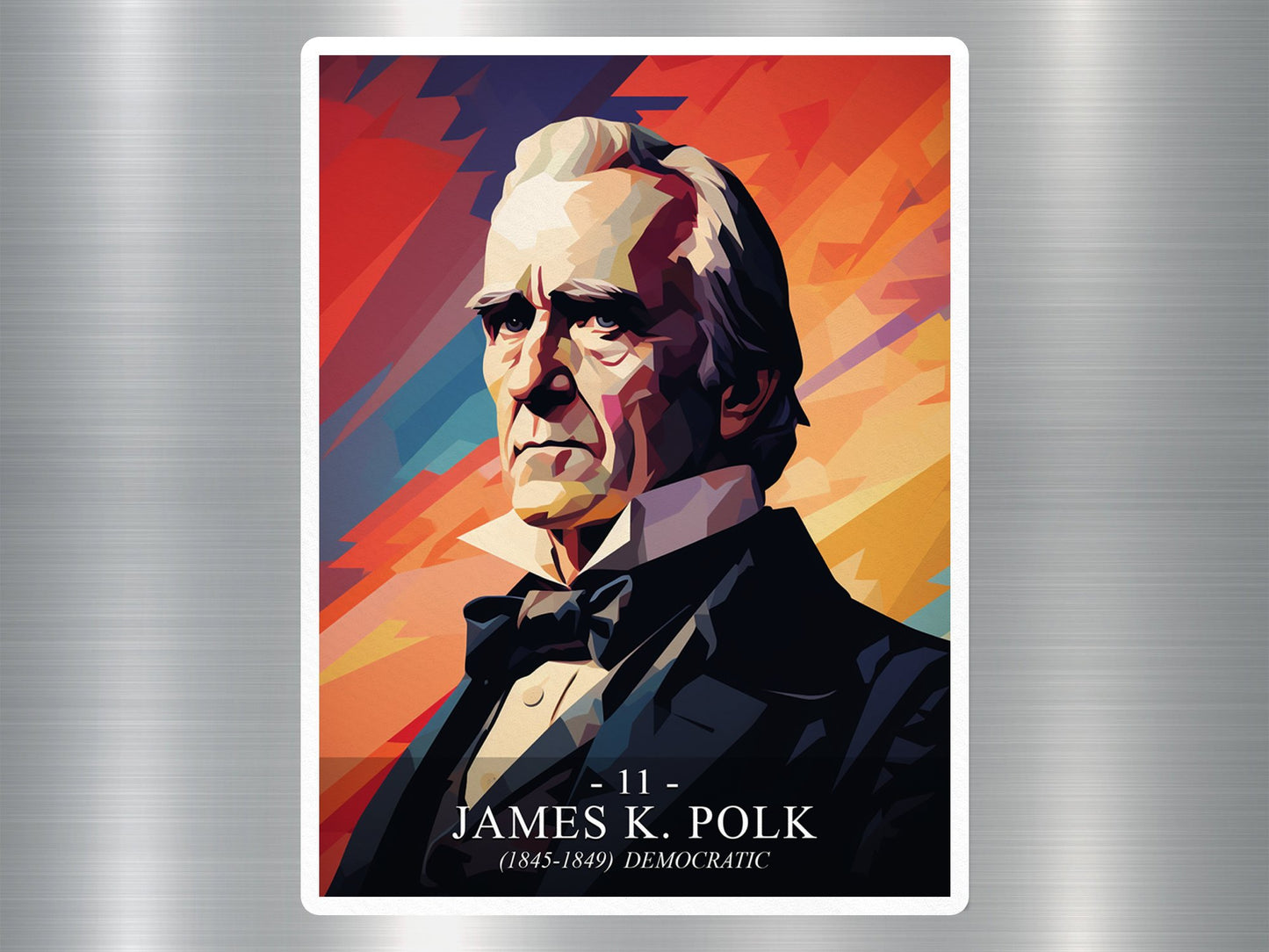 James K. Polk US President Sticker