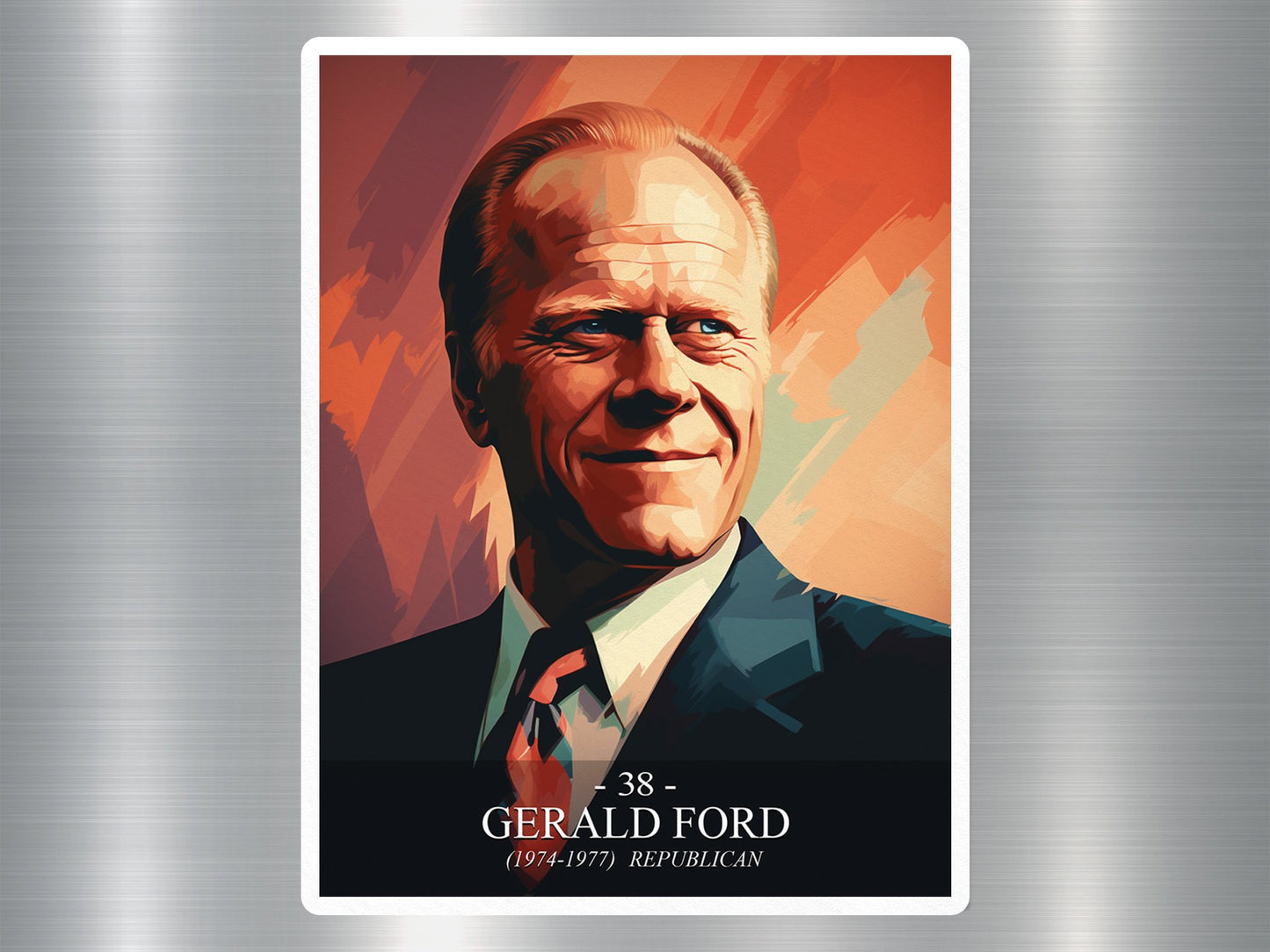 Gerald Ford US President Sticker