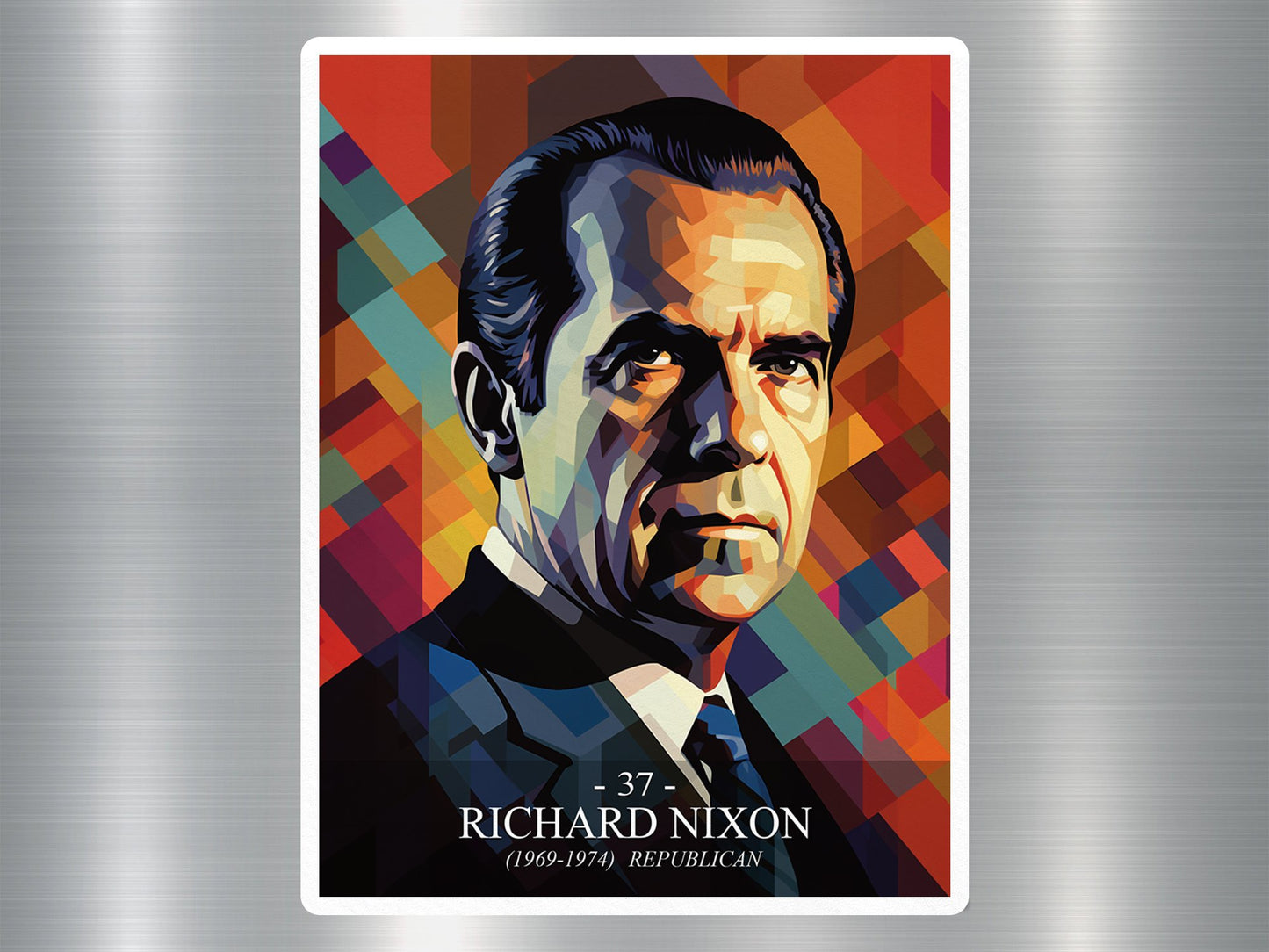 Richard Nixon US President Sticker