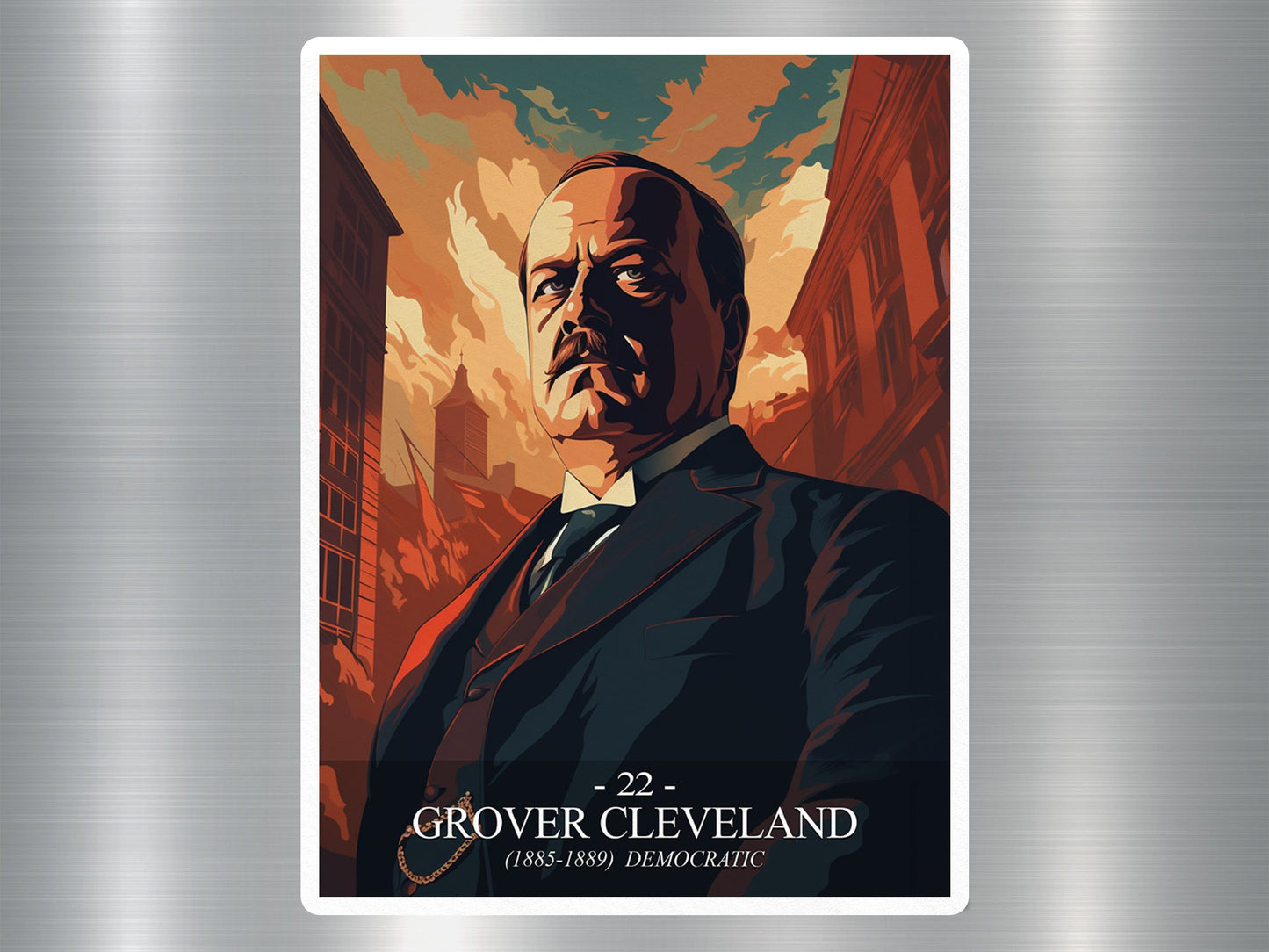 Grover Cleveland US President Sticker