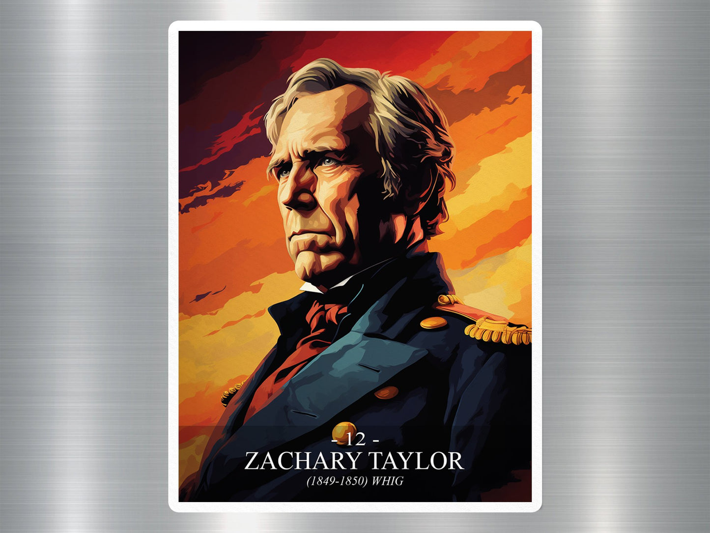 Zachary Taylor US President Sticker