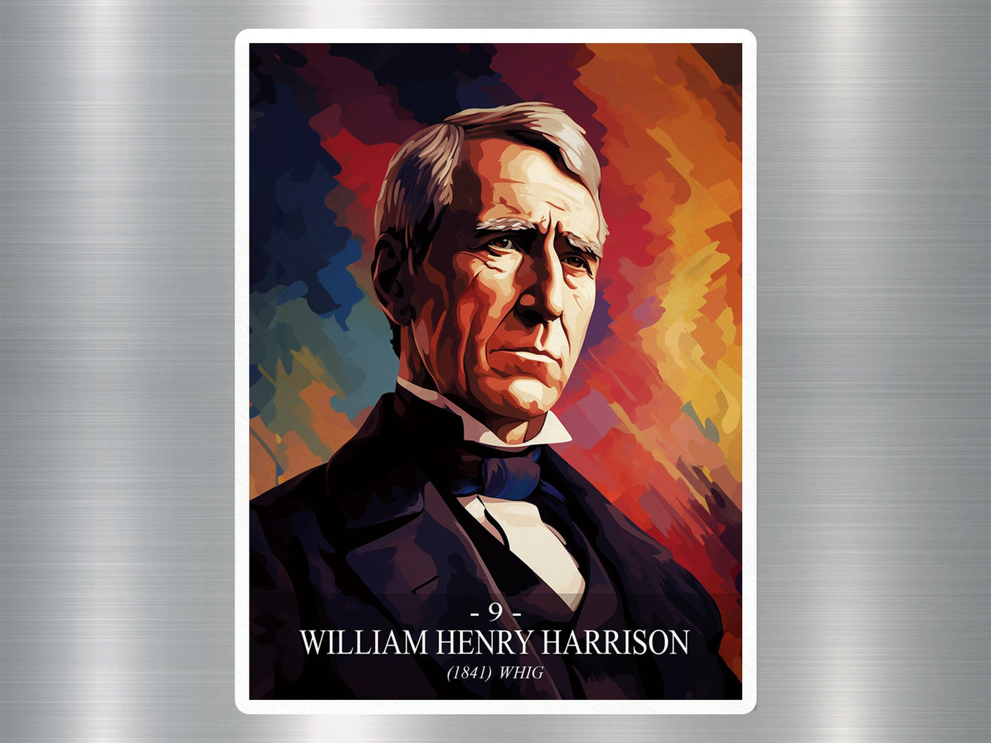 William Henry Harrison US President Sticker