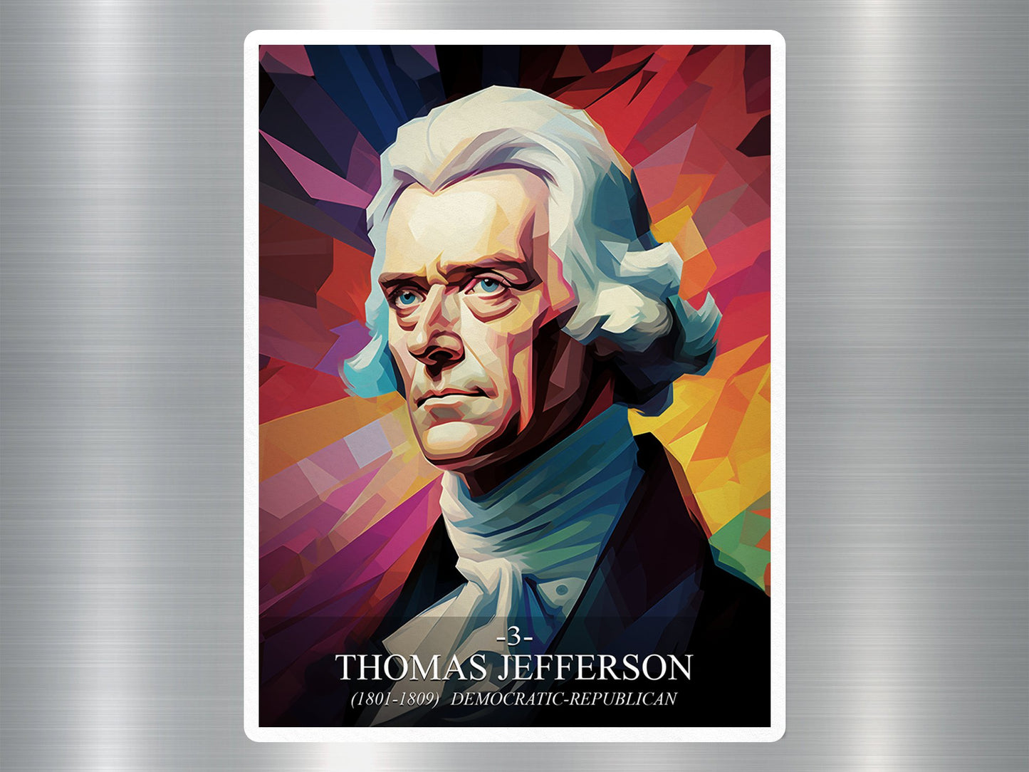 Thomas Jefferson US President Sticker