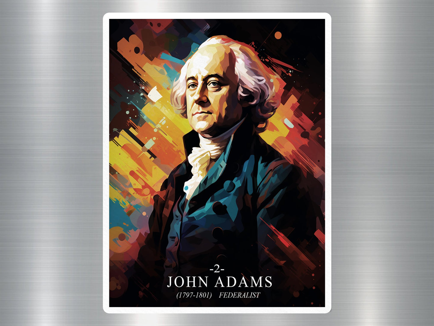 John Adams US President Sticker