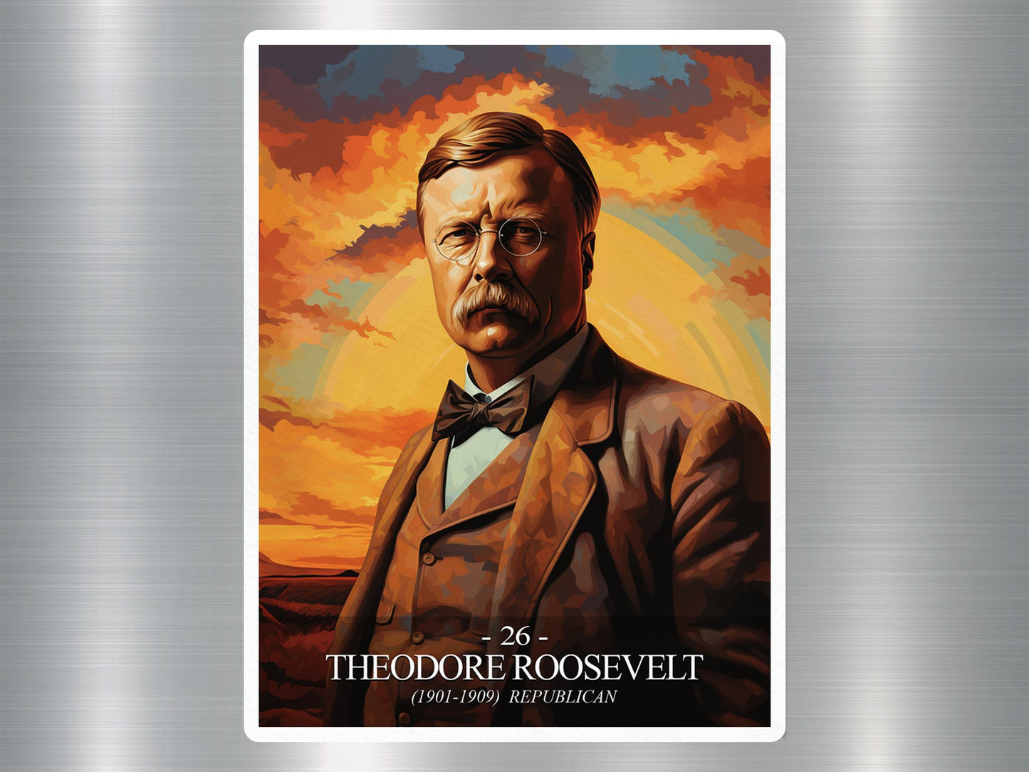 Theodore Roosevelt US President Sticker