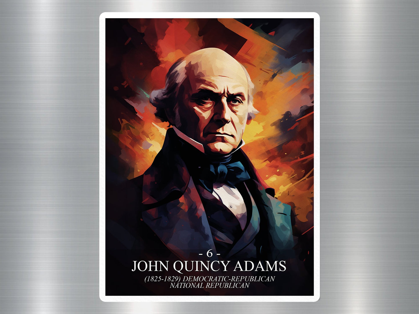 John Quincy Adams US President Sticker