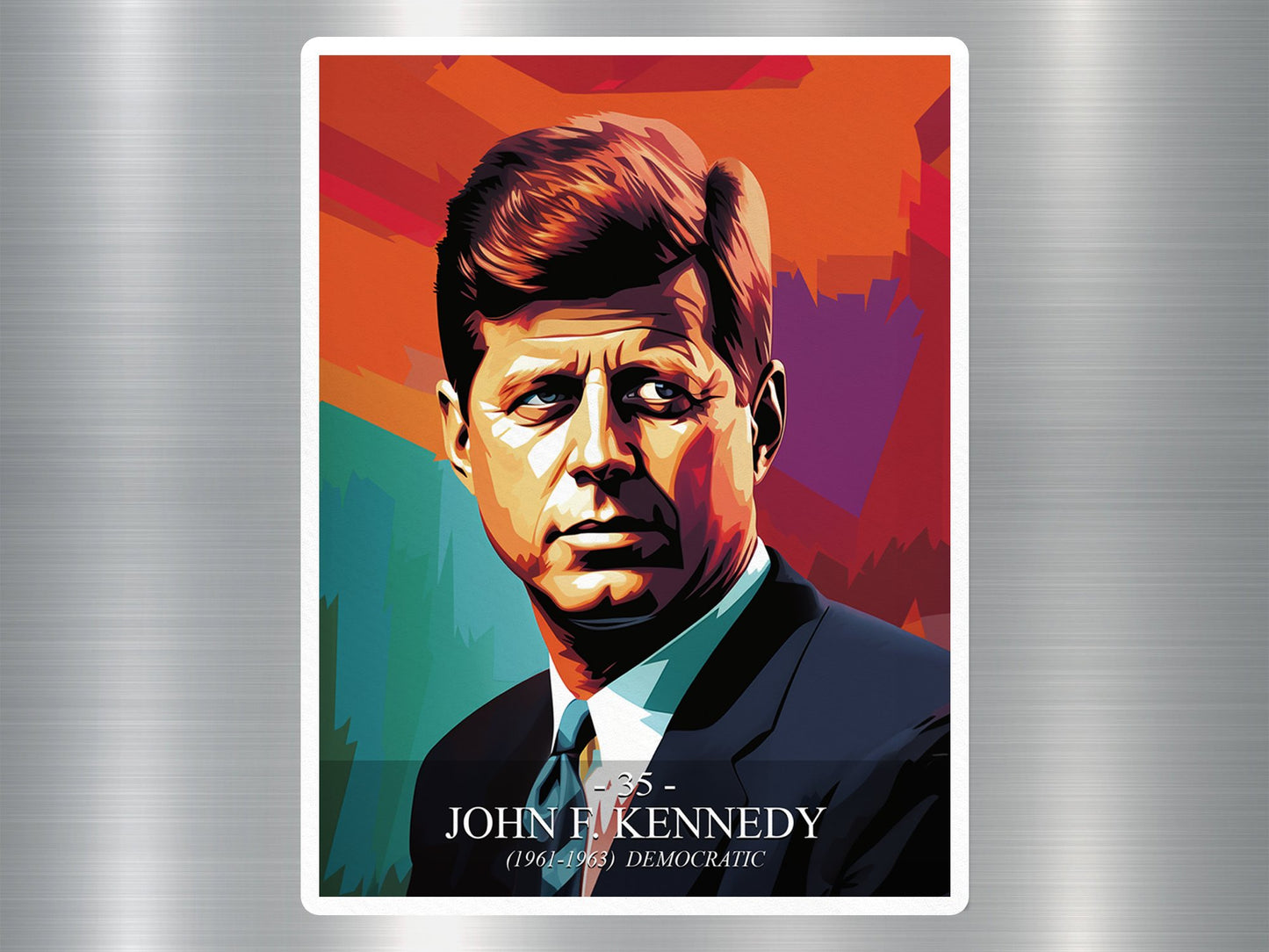 John F. Kennedy US President Sticker