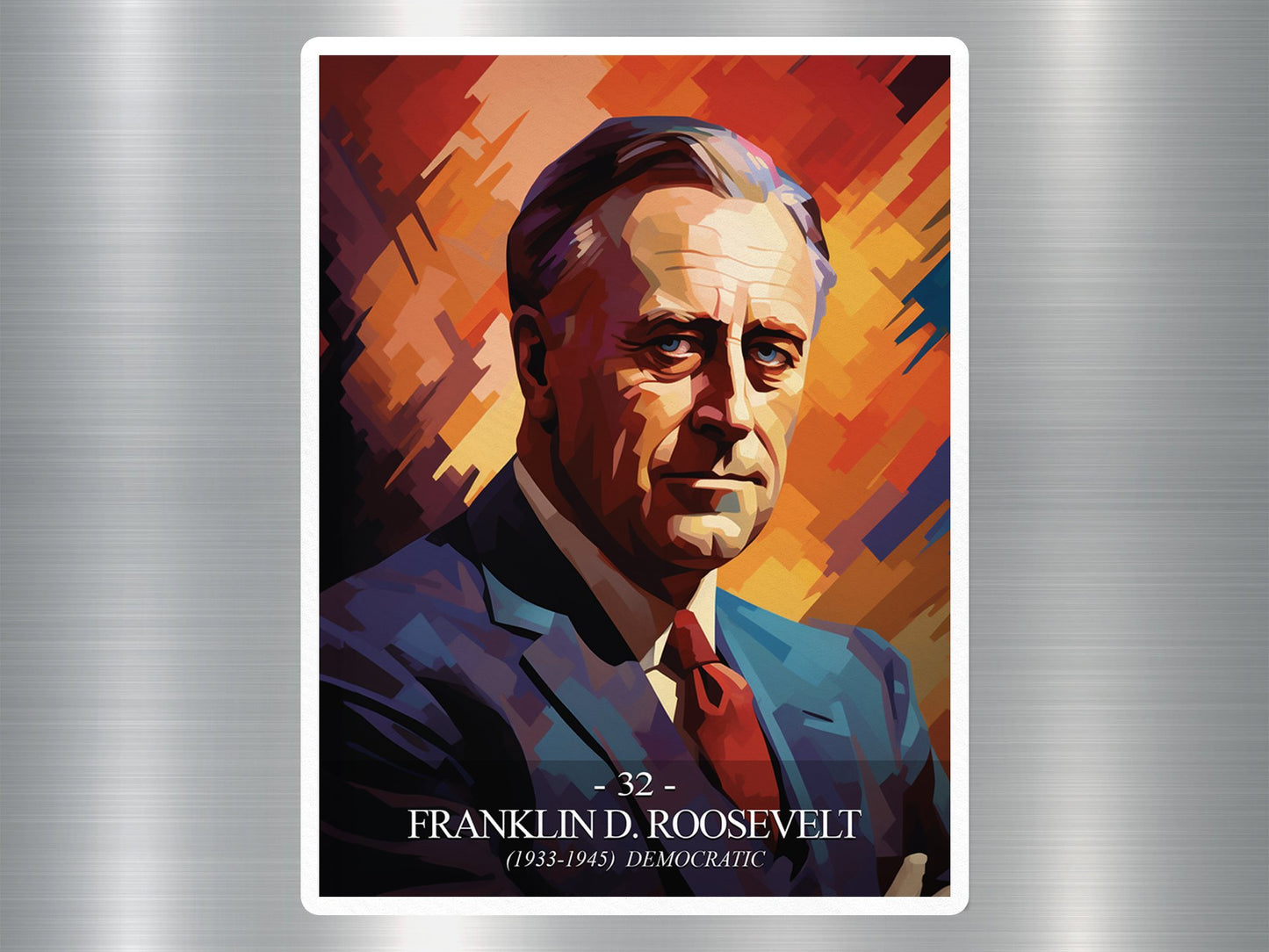 Franklin D. Roosevelt US President Sticker