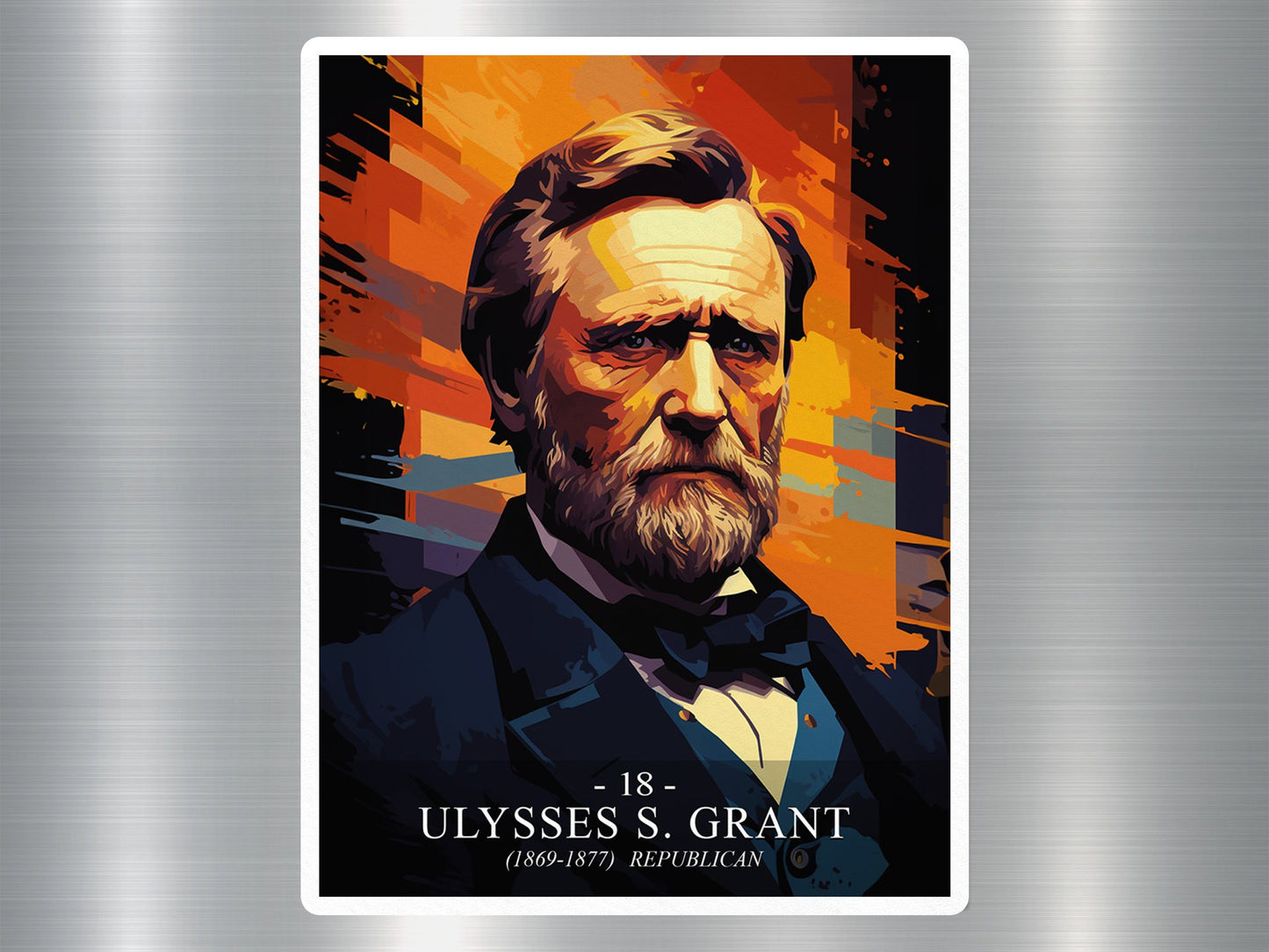 Ulysses S. Grant US President Sticker