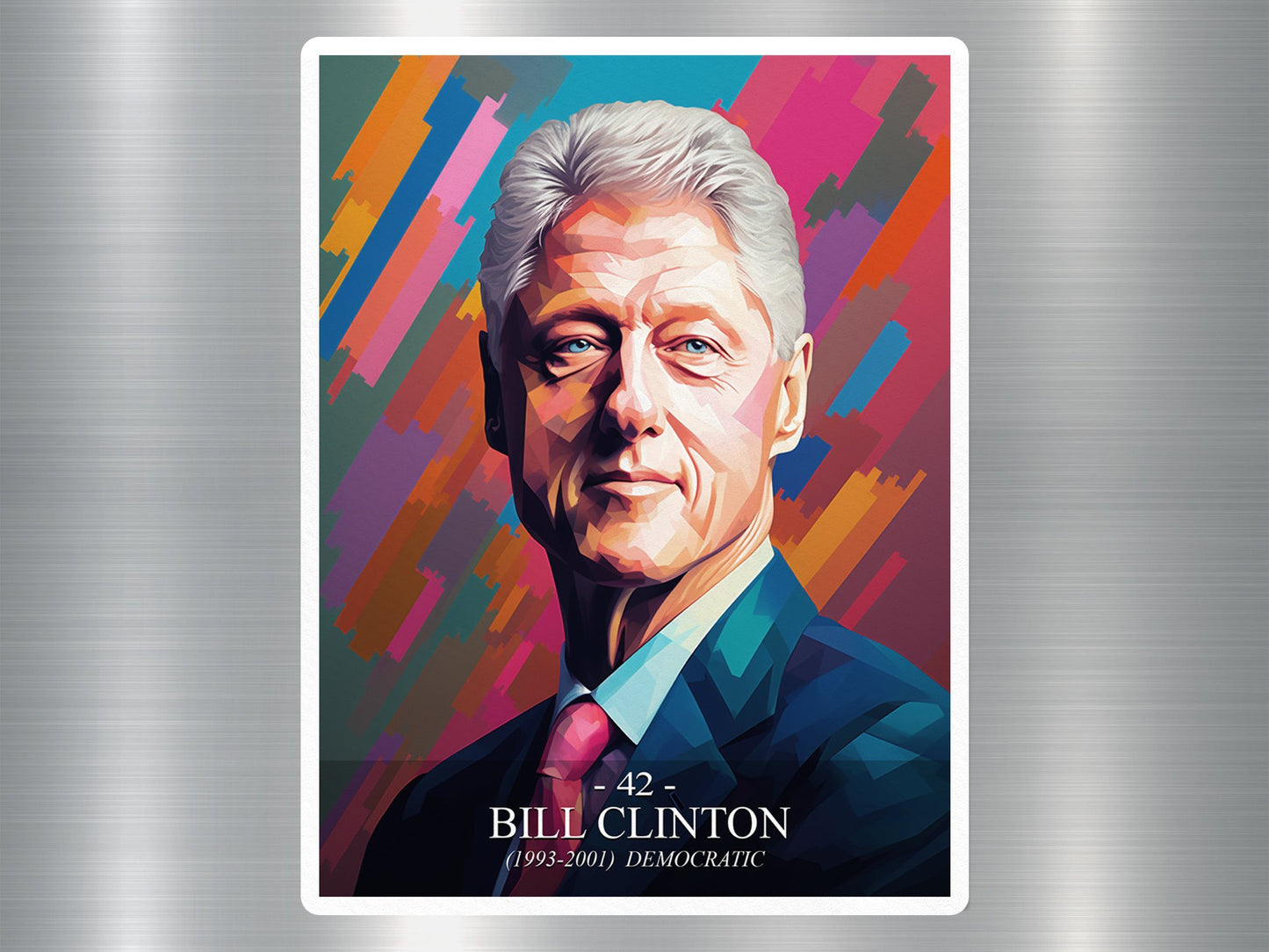 Bill Clinton US President Sticker (Copy)