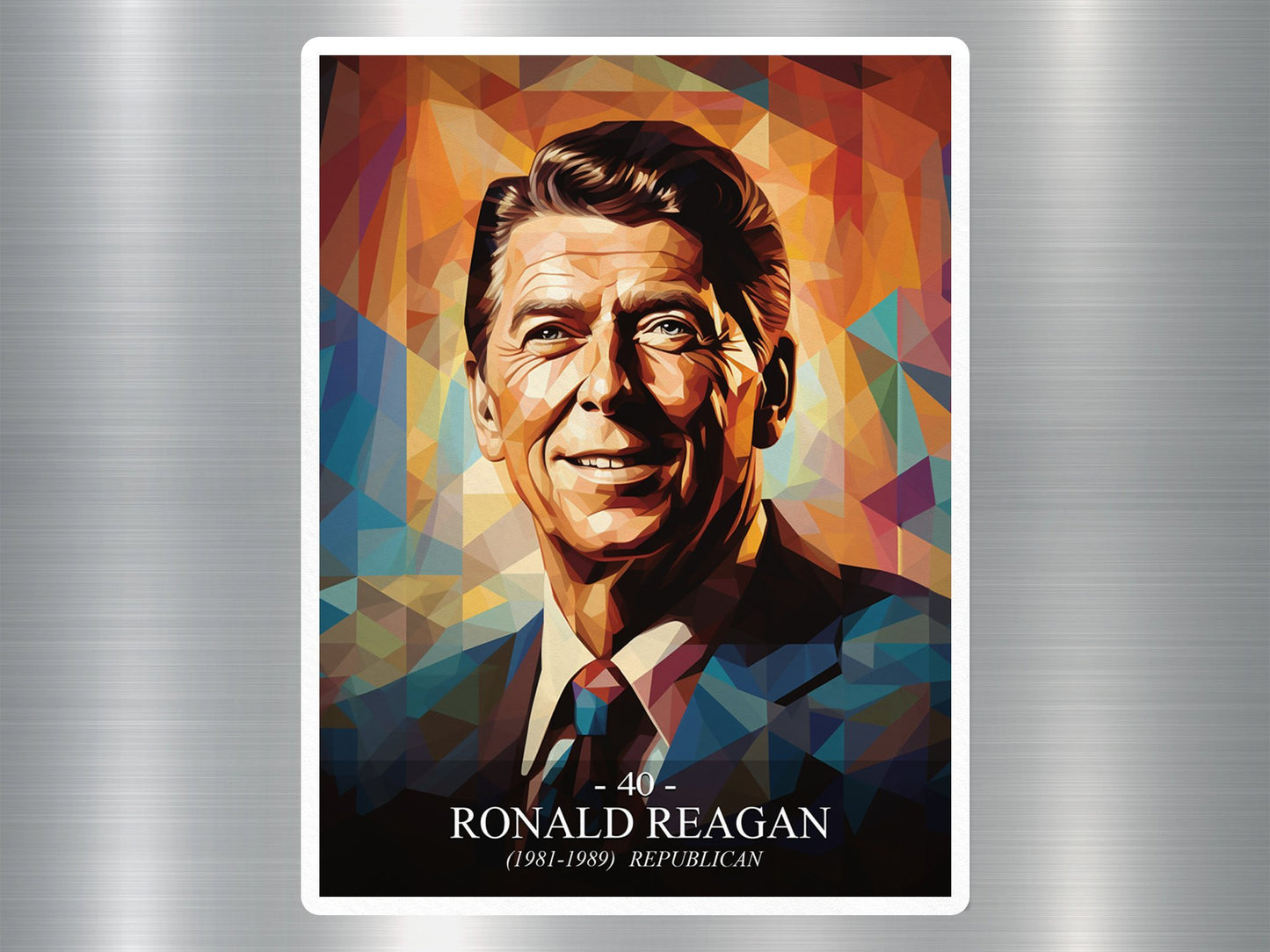 Ronald Reagan US President Sticker