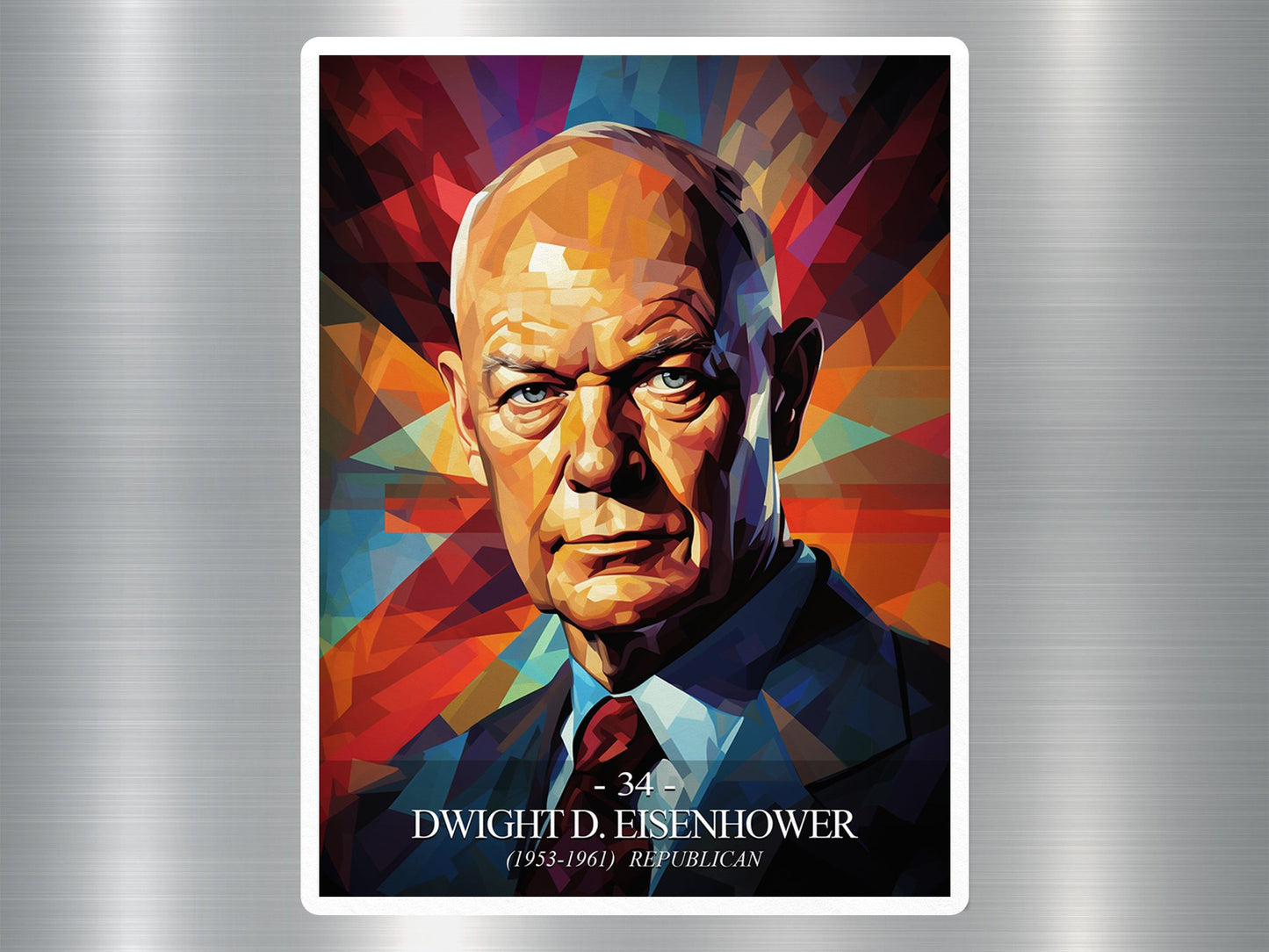 Dwight D. Eisenhower US President Sticker