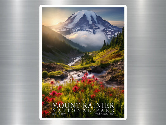 Mount Rainier National Park Sticker