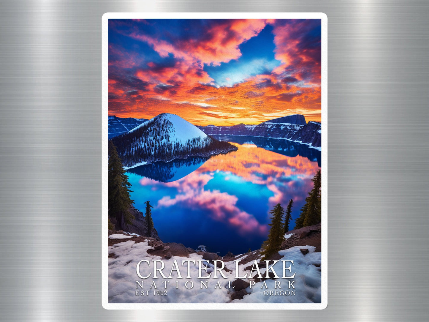 Crater Lake National Park Sticker