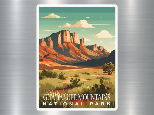 Vintage Guadalupe Mountains National Park Sticker