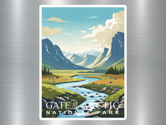 Vintage Gate of The Arctic National Park Sticker